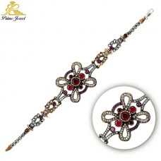 Gümüş Otantik Taşlı Biezik /Bileklik